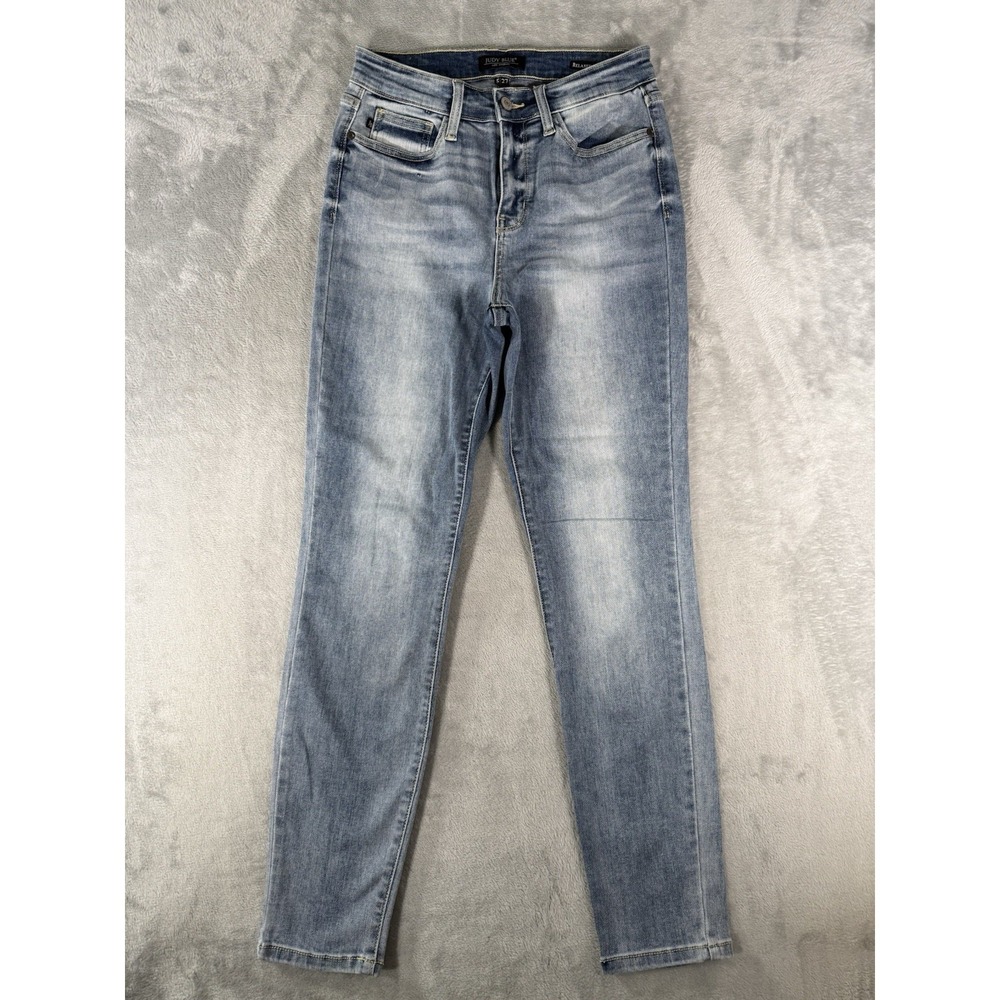 Judy Blue Jeans Womens 5/27‎ Blue Denim Relaxed Fit Skinny